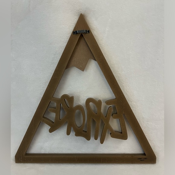 Explore Mountain Wood Wall Decor - Picture 2 of 2